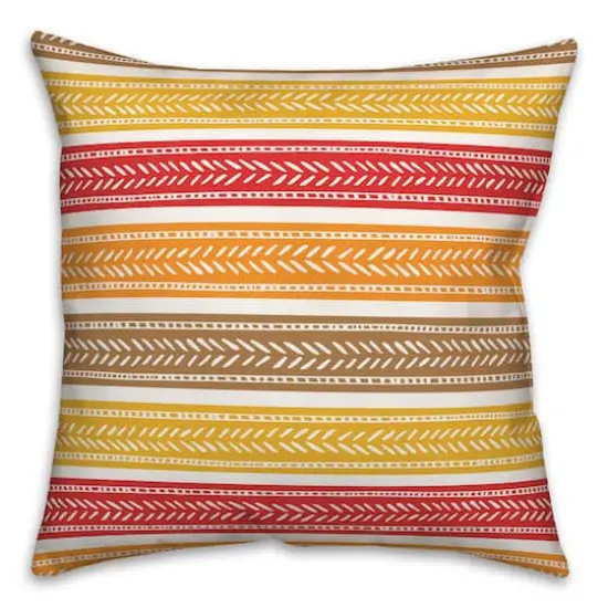 Fall Stripes Throw Pillow {1}