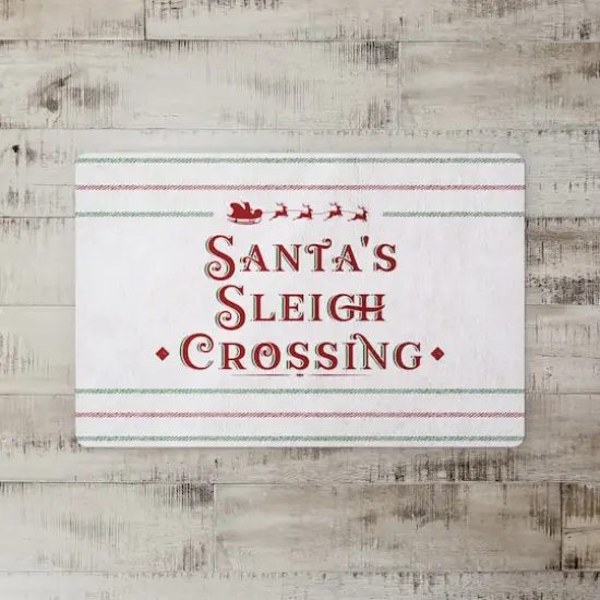 Santas Sleigh Crossing 27x18 Floor Mat {3}