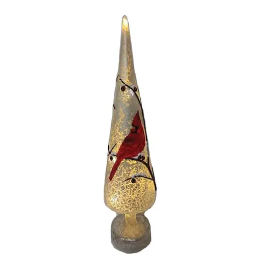 Santa's Workshop 16" Glass LED Cardinal Tree {1}