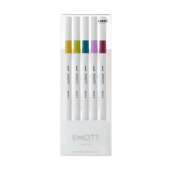 EMOTT Retro 5 Color Fineliner Pen Set {1}