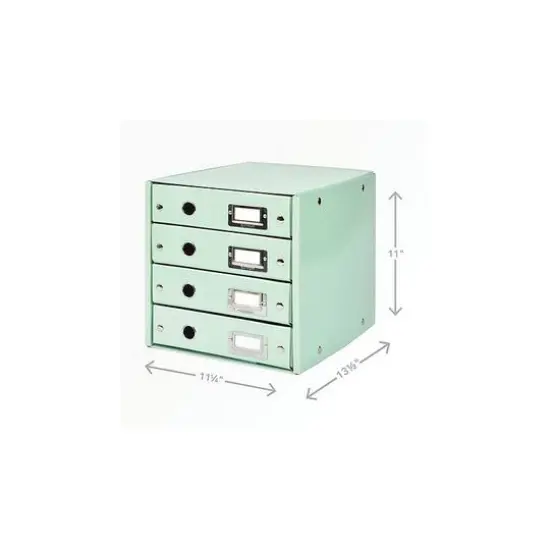 Xyron&reg; Mint Green 4 Drawer Click N Store Storage Box {1}