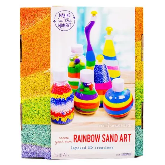 Making in the Moment&reg; Create Your Own Rainbow Sand Art {4}
