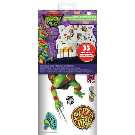 RoomMates Teenage&nbsp;Mutant&nbsp;Ninja Turtles&nbsp;Mutant&nbsp;Mayhem&nbsp;Characters&nbsp;Peel & Stick Wall Decals {7}