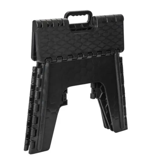 Simplify 12" Folding Step Stool Black {4}