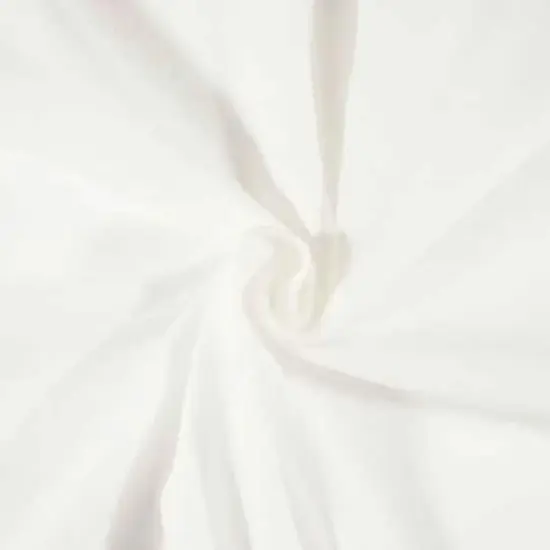 Fabric Merchants Solid Cotton Jersey Knit Fabric Cream White {1}