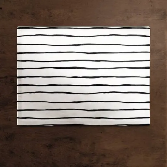 Painted Stripes 18" x 14" Cotton Twill Placemat {3}