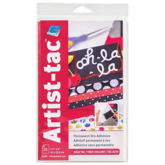 Grafix&reg; Artist-Tac&trade; Dry Adhesive Sheet, 5.5" x 9" {1}
