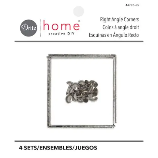 Dritz Home Nickel Textured Right Angle Corners {1}