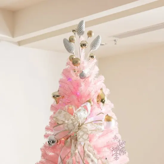 Glitzhome&reg; 24" Christmas Elegant Silver & Gold Pinecone Pick, 4ct. {4}