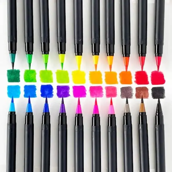 ArtSkills&reg; Watercolor Brush Pens with Water Brush {4}