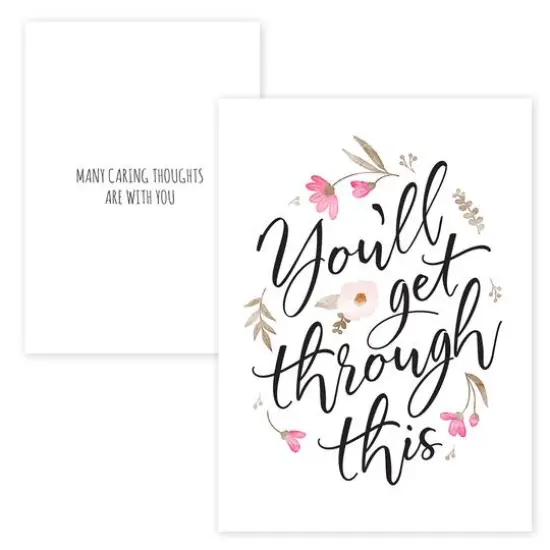 Hortense B. Hewitt Co. Floral Typography Sympathy Cards {4}
