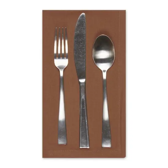 DII&reg; Oversized Napkin, 6ct. Leather Brown {4}