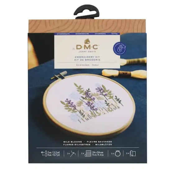 DMC&reg; Wild Blooms Intermediate Embroidery Kit with Hoop {3}