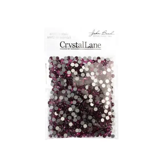 John Bead Crystal Lane SS16 Round Flatback Rhinestones, 1,440ct. Fuchsia Pink {4}