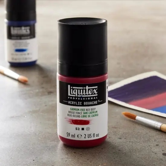 Liquitex&reg; Professional Acrylic Gouache&trade; Paint, 2oz. Cadmium-Free Red Deep {3}