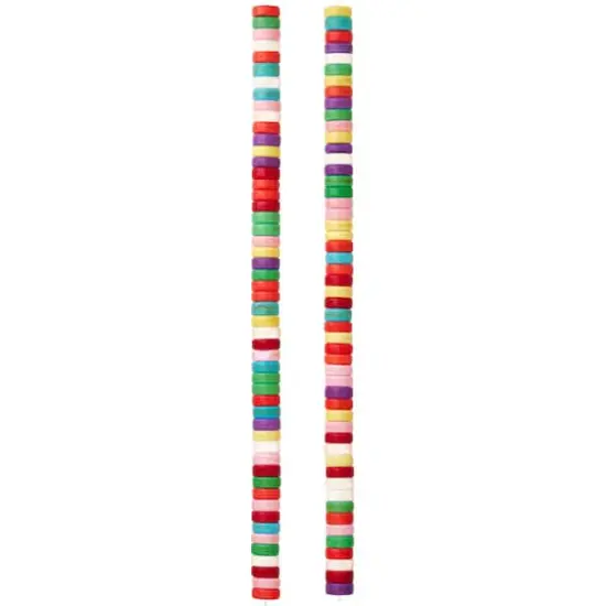 Multicolor Howlite Rondelle Beads by Bead Landing&trade;, 6mm  {4}