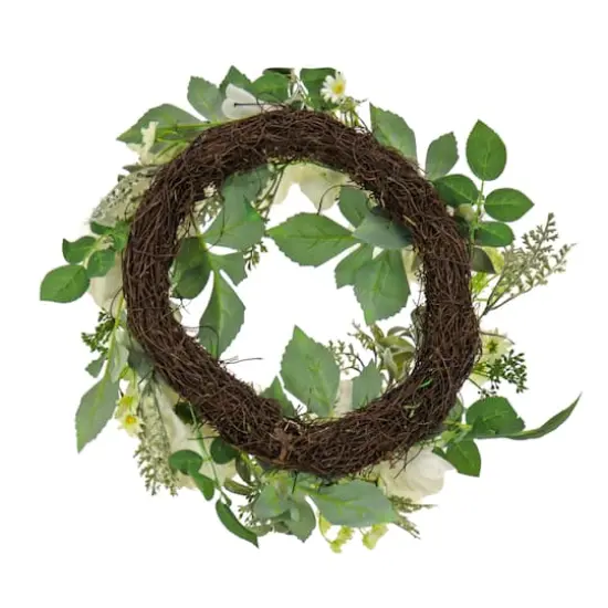 22" Daisy, Peony, & Buttercup Wreath {5}