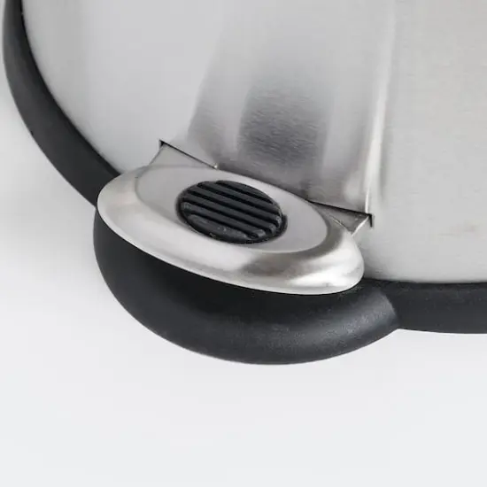 Honey Can Do 5L Oval Stainless Steel Step Trash Can {6}