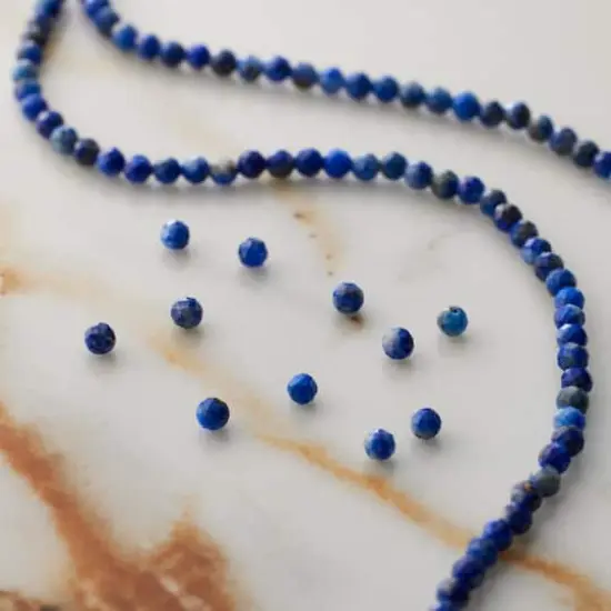 Dyed Lapis Faceted Round Beads, 2mm by Bead Landing&trade; {3}
