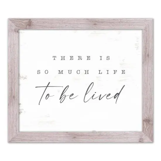 So Much Life To Be Lived Western Framed Print White {1}