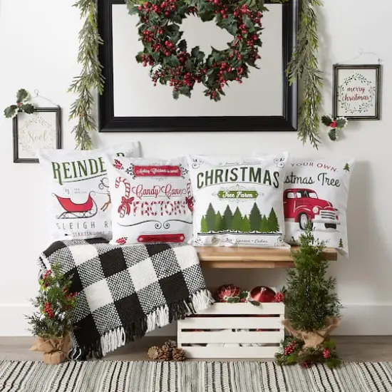 DII&reg; Christmas Prints Pillow Cover Set {11}