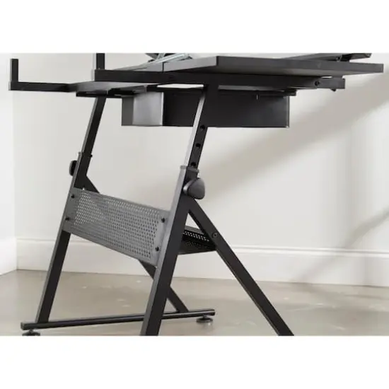 Metal & Glass Artist Table by Artist's Loft&reg; Black {11}