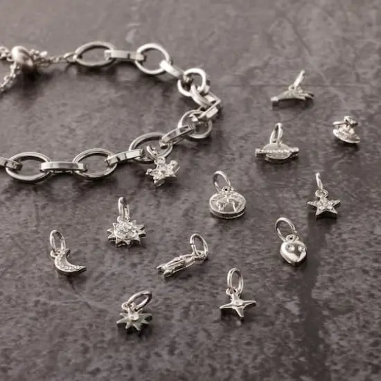 Silver Outer Space Charms by Bead Landing&trade; {3}