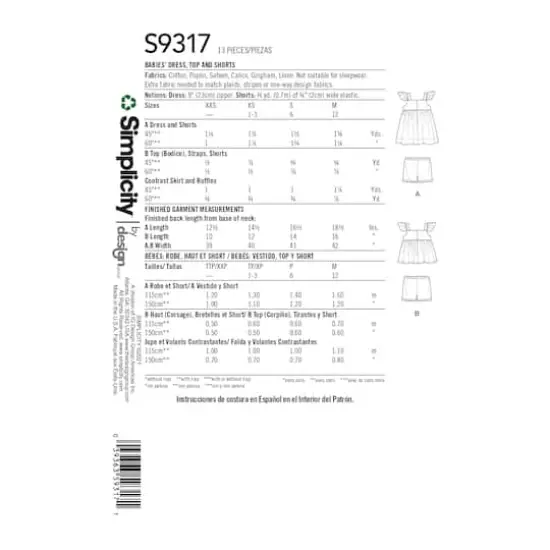 Simplicity&reg; Pattern CS9317 (XXS-M) {3}