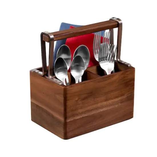 Honey Can Do Acacia Cutlery Caddy {5}