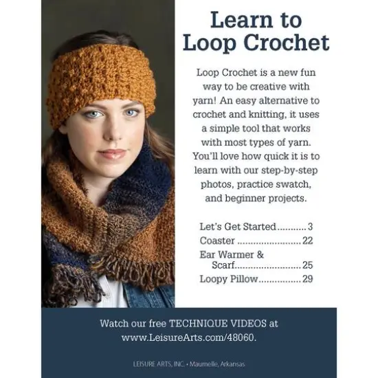 Leisure Arts&reg; Learn to Loop Crochet Book Kit {5}