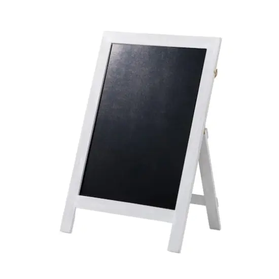 Glitzhome&reg; 30" White Wood Chalkboard {1}