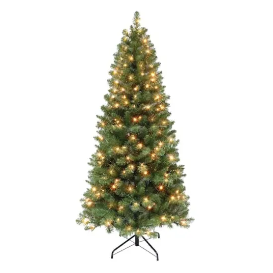 6ft. Pre-Lit Virginia Pine Artificial Christmas Tree, Clear Lights {1}