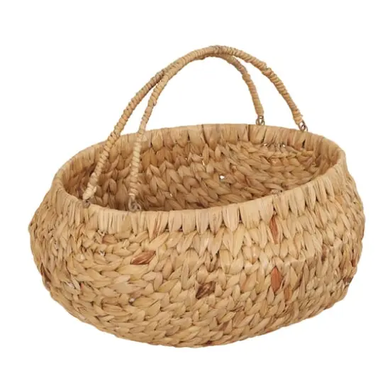 Household Essentials Round Woven Basket with Handles {1}