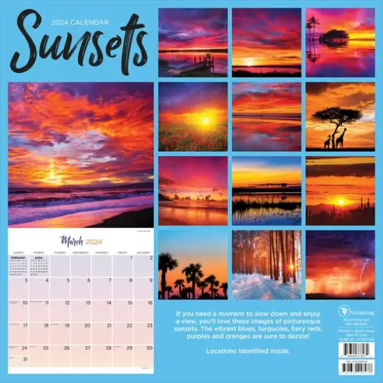 TF Publishing 2024 Sunsets Wall Calendar {3}