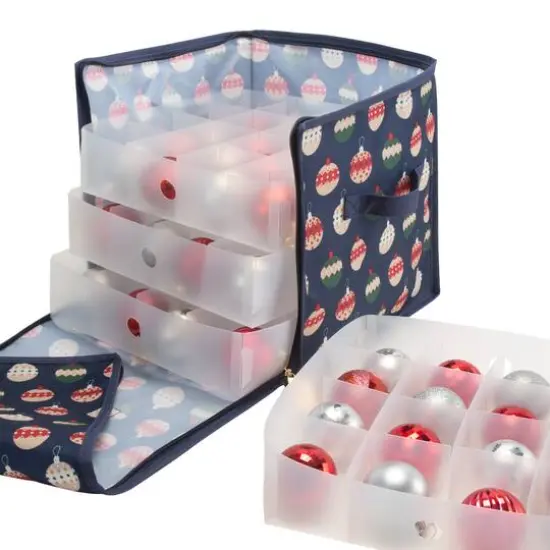 Laura Ashley 64ct. Stackable Christmas Ornament Storage Box {6}