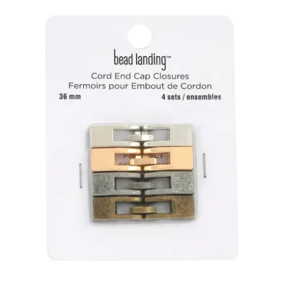 36mm Cord Endcap Closure Assortment by Bead Landing&trade; {4}