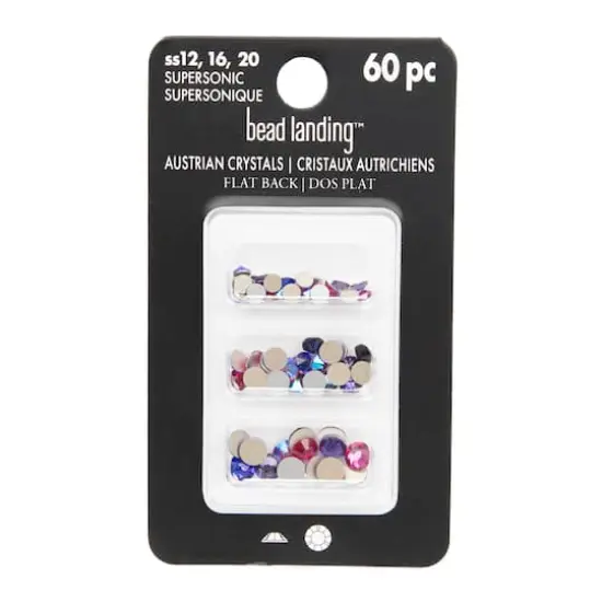 Round Flatback Austrian Crystals Mix by Bead Landing™, 60ct. Supersonic {4}