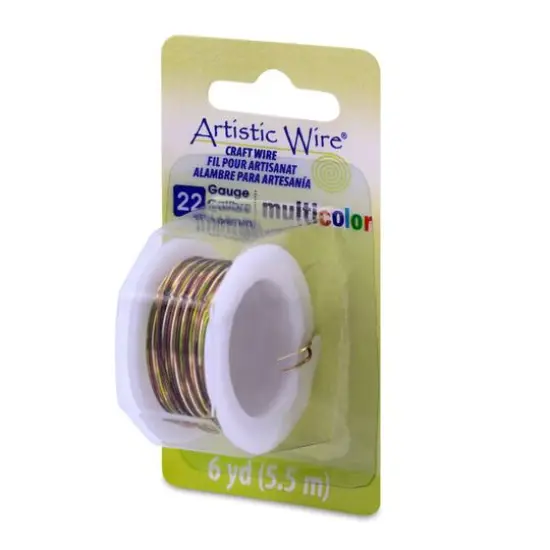 Artistic Wire&reg; 22 Gauge Multicolor Tarnish Resistant Colored Copper Craft Wire, 6yd. Brown/Green/Gold {1}