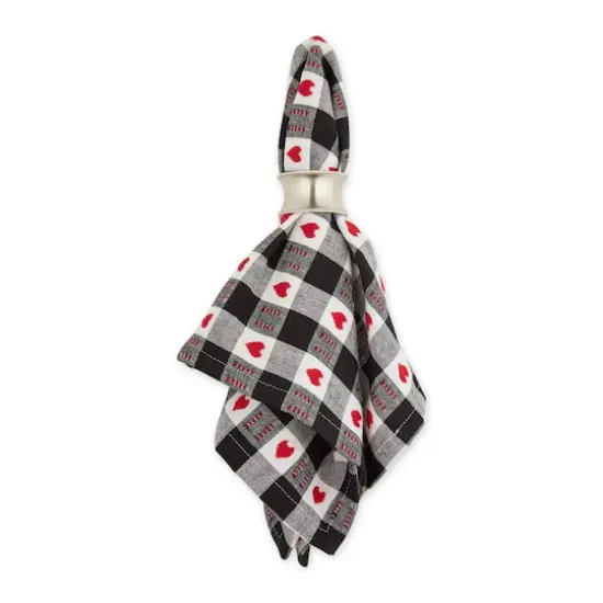DII&reg; Hearts Dobby Check Napkins, 6ct. {5}
