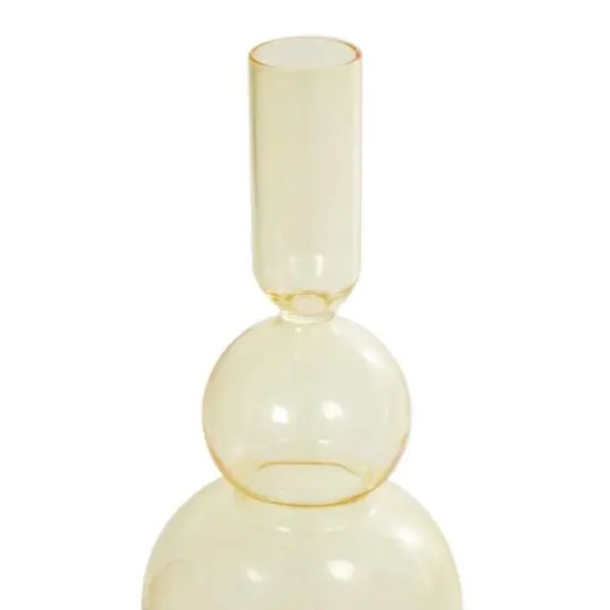 10" Multicolor Glass Triple Ascending Bubble Taper Candle Holder Set, 3ct. {8}