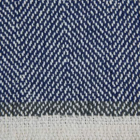 DII&reg; Navy & Mineral 2-Tone Chevron Stripe Throw {4}