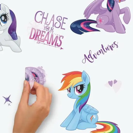 RoomMates My Little Pony The Movie Peel & Stick Glitter Wall Decals {5}