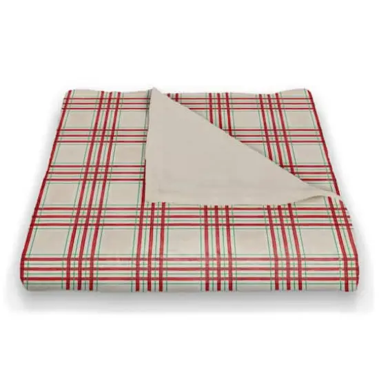 Christmas Plaid Coral Fleece Blanket {3}