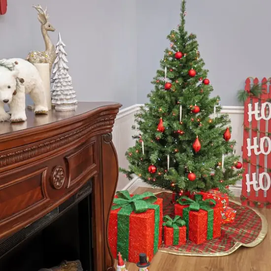 6ft. Pre-Lit Kincaid Spruce Artificial Christmas Tree, Multicolor Lights {5}