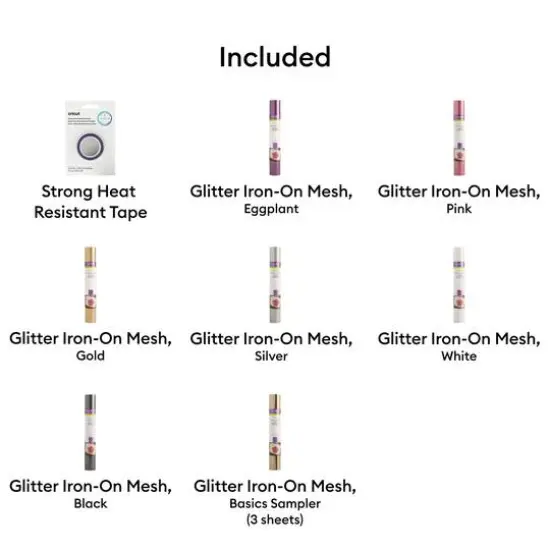Cricut&reg; Glitter Iron-On Mesh Sampler {3}