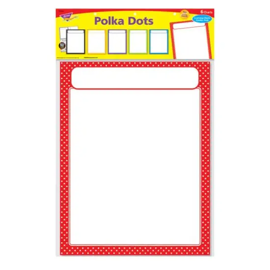 Trend Enterprises&reg; Polka Dots Learning Chart, 6ct.  {5}