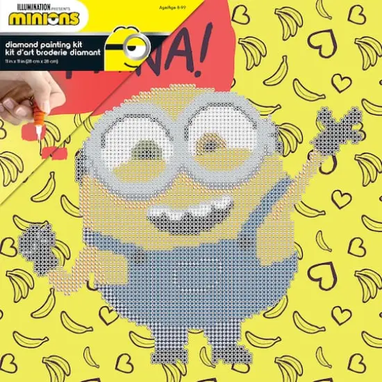 Camelot&reg; Dots Minion Banana Dotz Box Diamond Painting Kit {4}