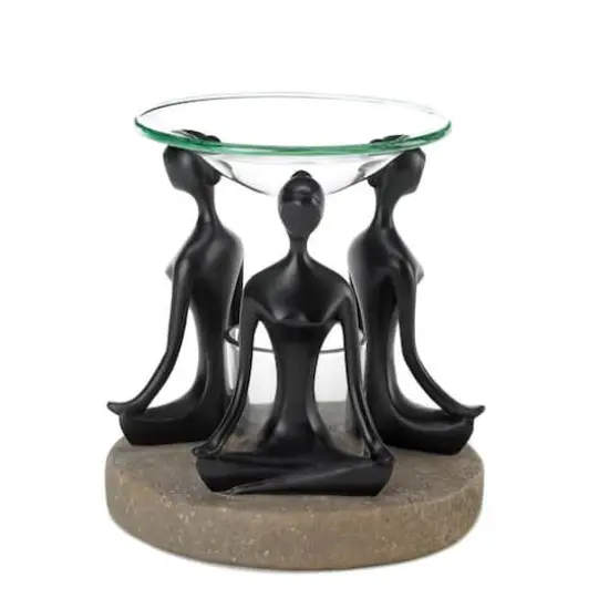 5" Namaste Yoga Triad Candle Oil Warmer {1}