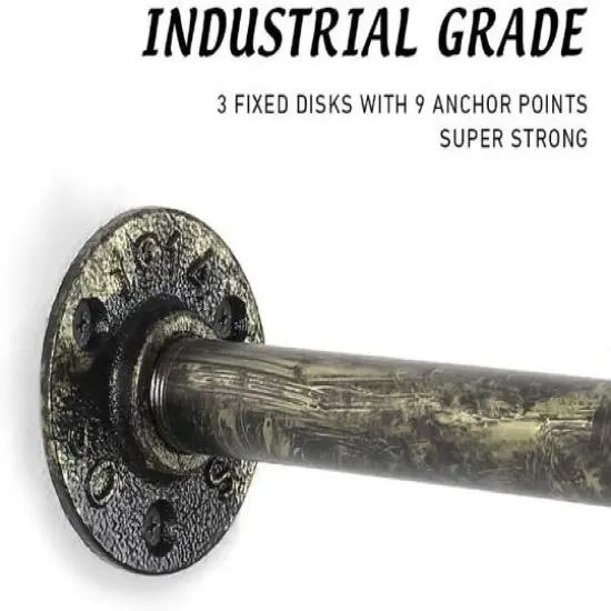 33" Wall Mounted Clothes Rack Bronze {7}