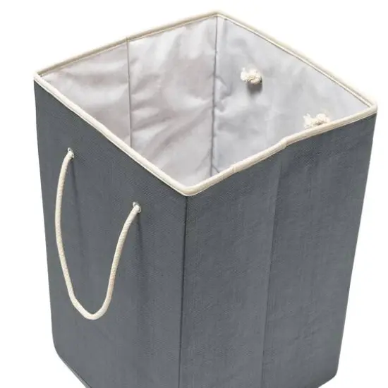 Honey Can Do Gray Large Square Hamper {5}